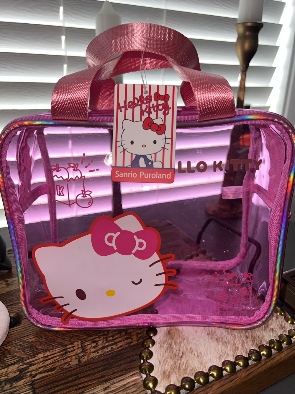Sanrio Hello Kitty Pink Clear Tote Bag